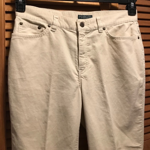 Lauren Ralph Lauren Cream Corduroy Jeans - Picture 3 of 12